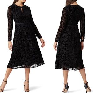 Boden Leopard Grossgrain Burnout Dress Size 4